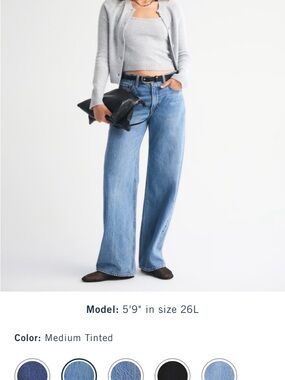 Abercrombie Ultra Loose Low Rise Jeans